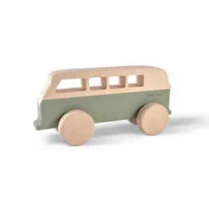 Vintage Surfer Van Wooden Toy Car - SAGE