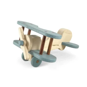 Aeroplane Wooden Baby Toy - BLUE