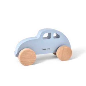 Classic Car Wooden Push Car - Beetle - SOFT BLUE