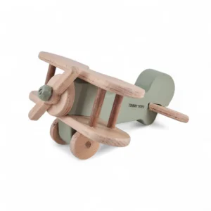 Aeroplane Wooden Baby Toy - GREEN
