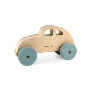 Classic Car Wooden Push Car - Beetle - BLUE