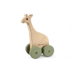 Giraffe Wheely Wooden Toy - SAGE