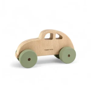 Classic Car Wooden Push Car - Beetle - GREEN