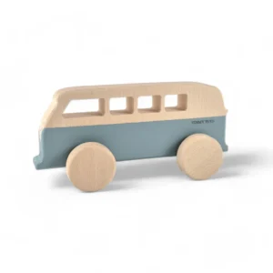 Vintage Surfer Van Wooden Toy Car - BLUE