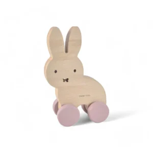 Miffy Bunny Wheely Wooden Toy - PINK