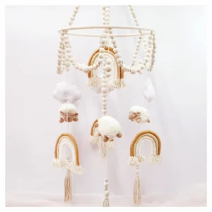 Beaded Boho Sheep Mobile