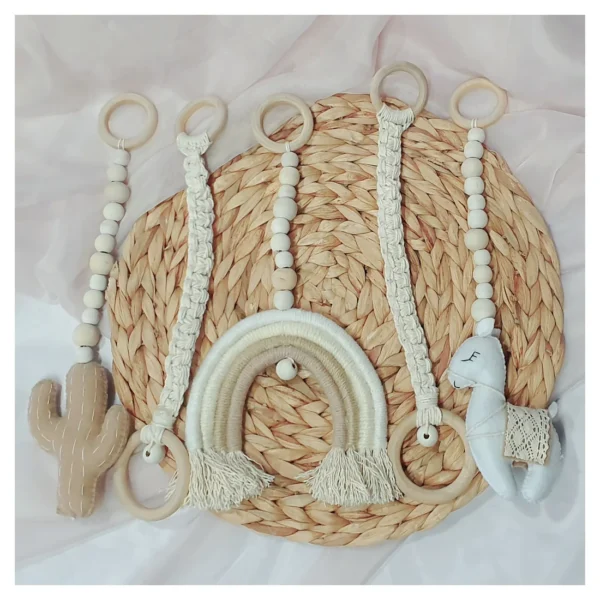 Boho Lama Macramé Dangles - NEUTRAL