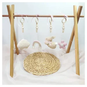 Boucle Daisy Bunny Play Gym Dangle Set