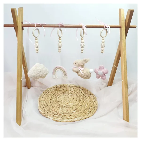 Boucle Daisy Bunny Play Gym Dangle Set