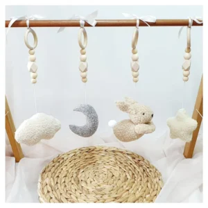 Boucle Dreamy Bunny Play Gym Dangle Set