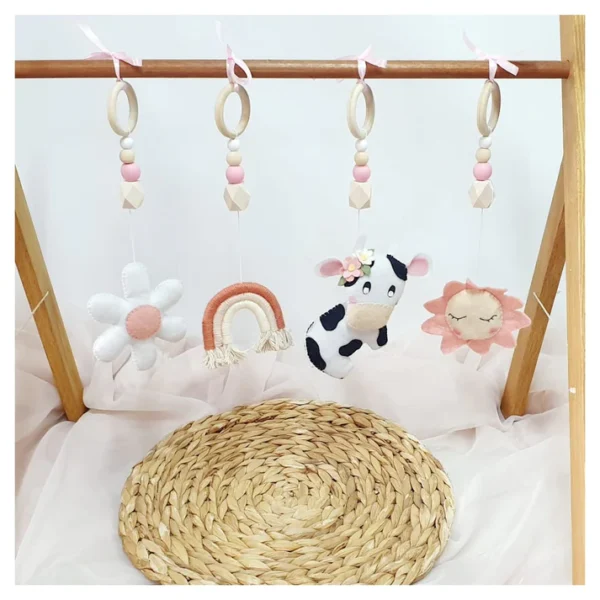 Daisy Cow Dangle Set
