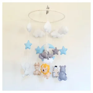 Dreamy Safari Mobile - BLUE & WHITE