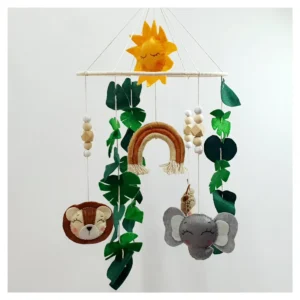Little Safari Mobile - GREEN/TAN/BEIGE & RUST