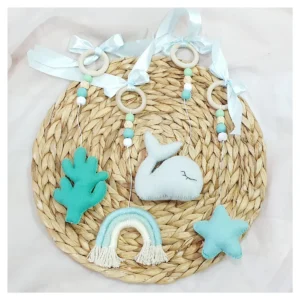 Little Whale Dangle Set - SNOW BLUE