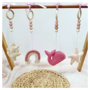 Little Whale Dangle Set - ROSE PINK