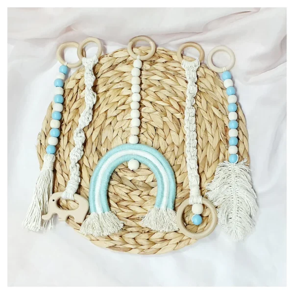 Macrame Boho Dangles - BLUE