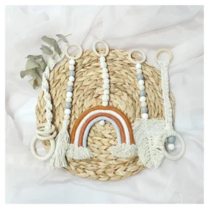 Macrame Boho Dangles - RUST