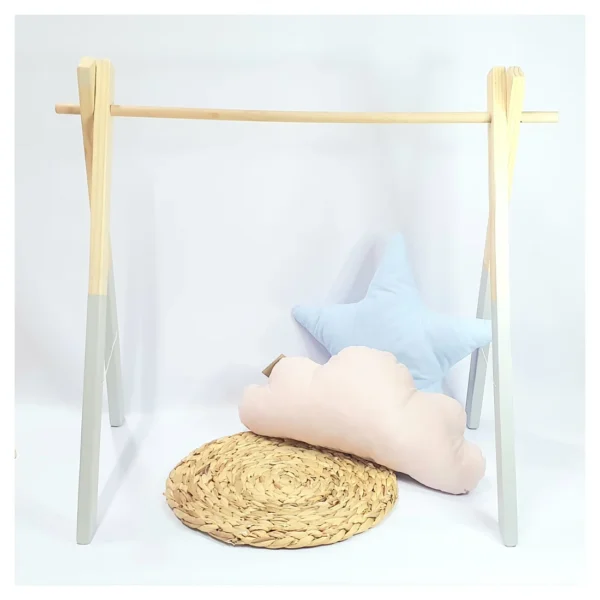 Pine Wood Play Gym - GREY